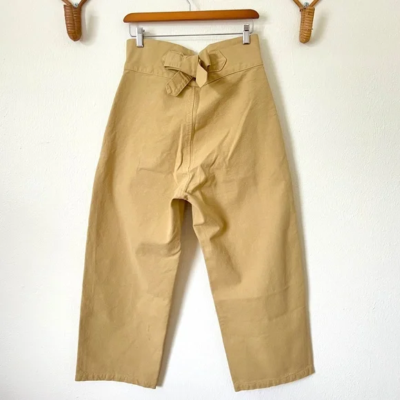 Rudy Jude Organic Cotton High Season Pant in Tan color - Picture 4 of 8